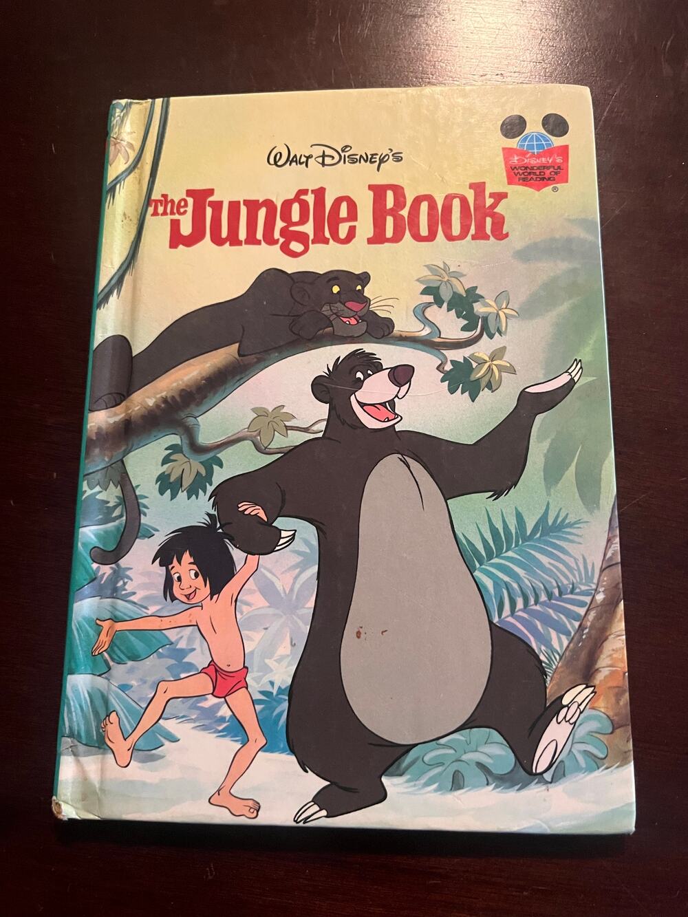 Walt Disney The Jungle Book Hard Cover Disney's Wonderful World of Reading